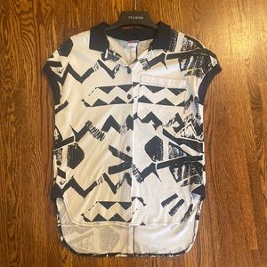 Vintage Black and White Top